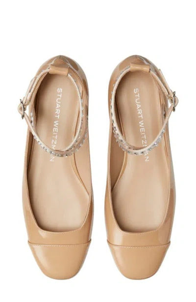 Stuart Weitzman Eden Crystal Embellished Flat