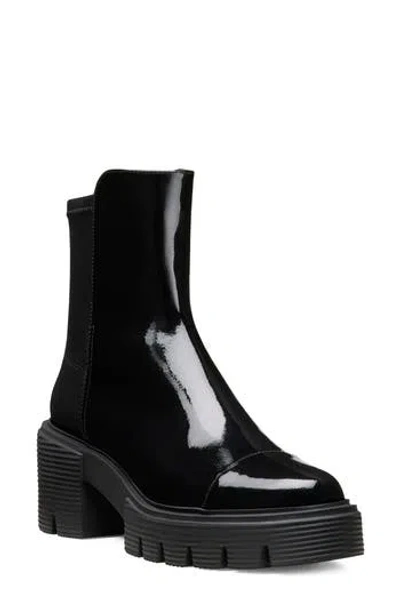 Stuart Weitzman 5050 Soho Patent Stretch Ankle Booties