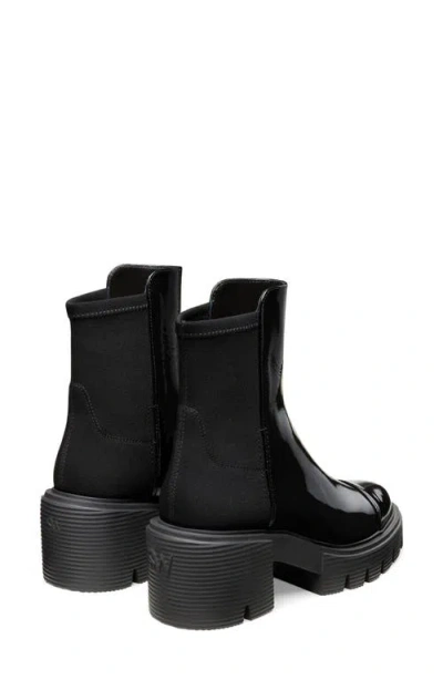 Stuart Weitzman 5050 Soho Patent Stretch Ankle Booties