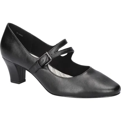 Easy Street Meryl Womens Buckle Faux Leather Mary Jane Heels