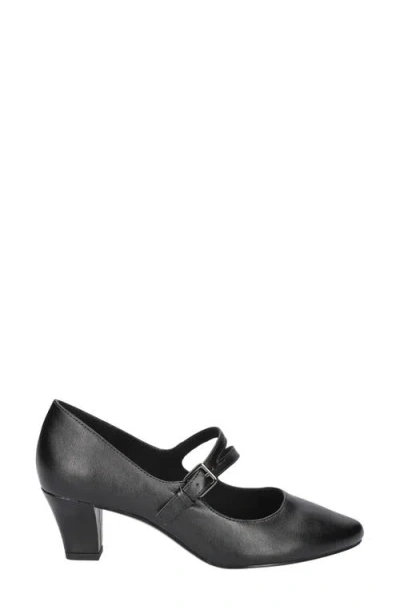 Easy Street Meryl Womens Buckle Faux Leather Mary Jane Heels