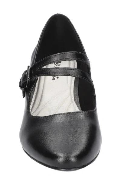Easy Street Meryl Womens Buckle Faux Leather Mary Jane Heels