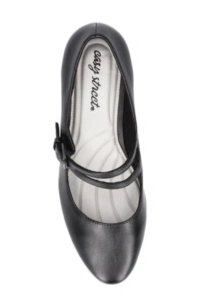 Easy Street Meryl Womens Buckle Faux Leather Mary Jane Heels
