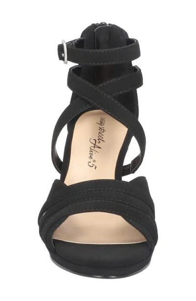 Easy Street Crissa Womens Faux Suede Open Toe Strappy Sandals
