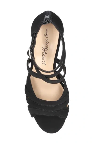 Easy Street Crissa Womens Faux Suede Open Toe Strappy Sandals
