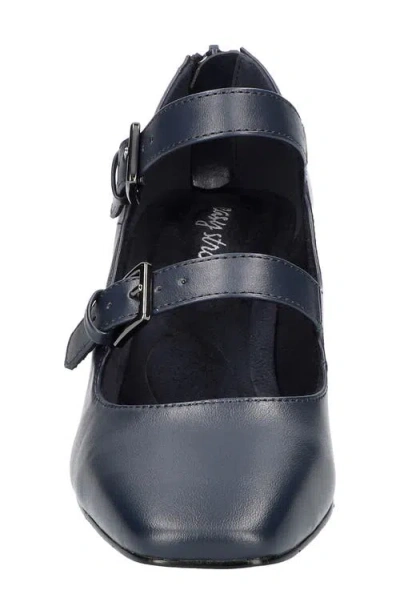 Easy Street Willis Womens Faux Suede Padded Insole Mary Janes