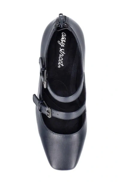 Easy Street Willis Womens Faux Suede Padded Insole Mary Janes