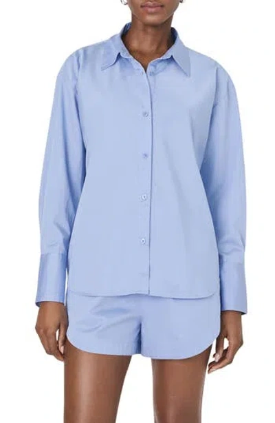 French Connection Alexis Oversize Crossover Cotton Button-up Shirt