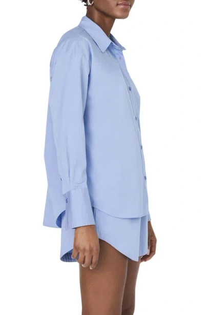 French Connection Alexis Oversize Crossover Cotton Button-up Shirt