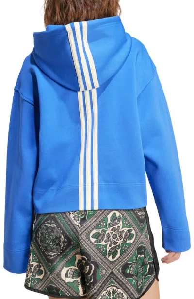 Adidas X Farm Rio Logo Hoodie In Blue