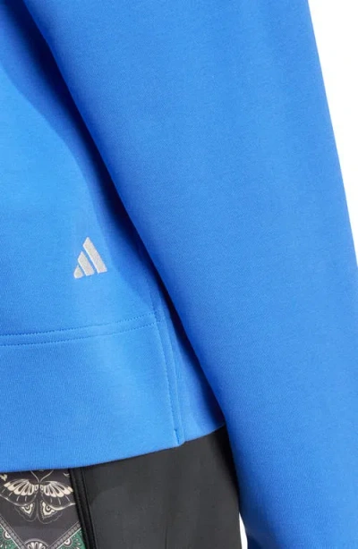 Adidas X Farm Rio Logo Hoodie In Blue