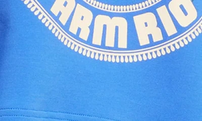 Adidas X Farm Rio Logo Hoodie In Blue