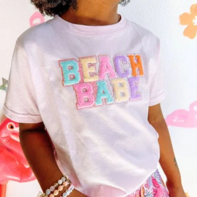 Sweet Wink Beach Babe Patch Short Sleeve T-shirt In Pink