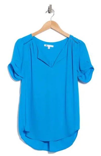 Dr2 By Daniel Rainn Elke Split Neck Top