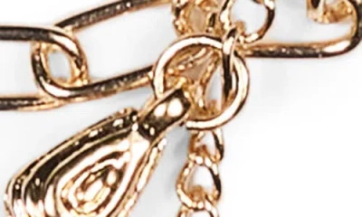 Nordstrom Rack Set Of 3 Droplet Charm Assorted Anklets