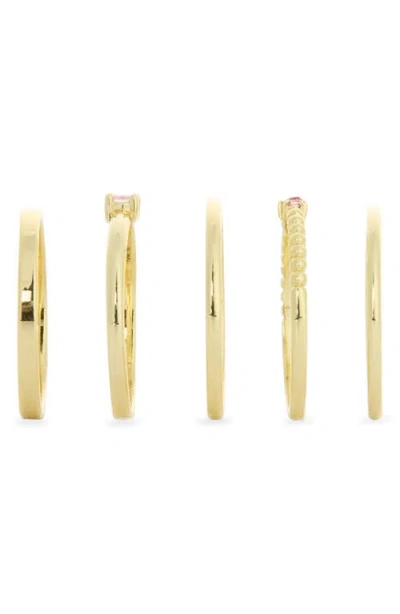 Covet Set Of 5 Stackable Rings