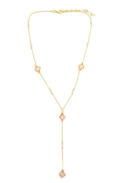 Panacea Clover Station Y-drop Necklace