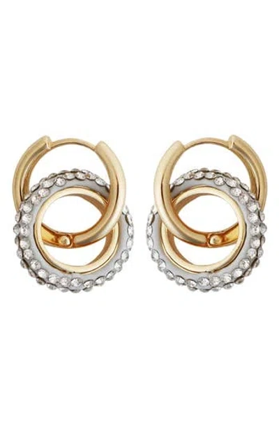 Panacea Two-tone Crystal Link Earrings