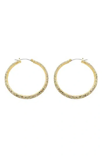 Panacea Cz Pavé Hoop Earrings