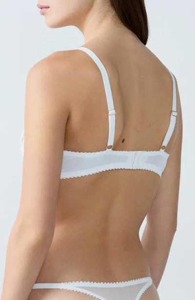 Etam Amour Balconette Bra In White