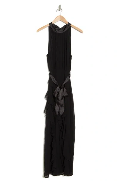 Area Stars Nadine Ruffle Maxi Dress In Black