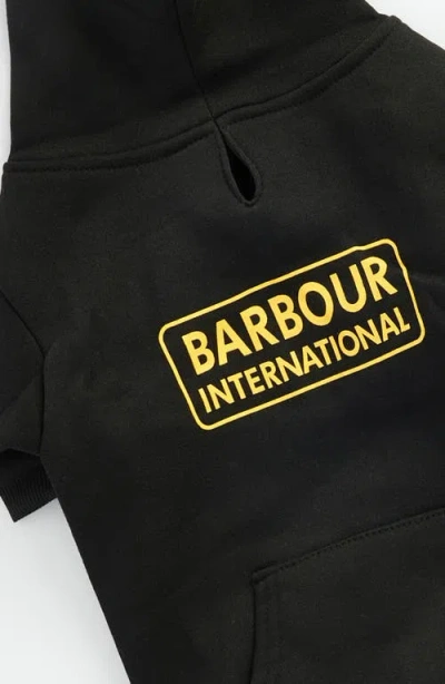 Barbour Logo Print Cotton Jersey Dog Hoodie