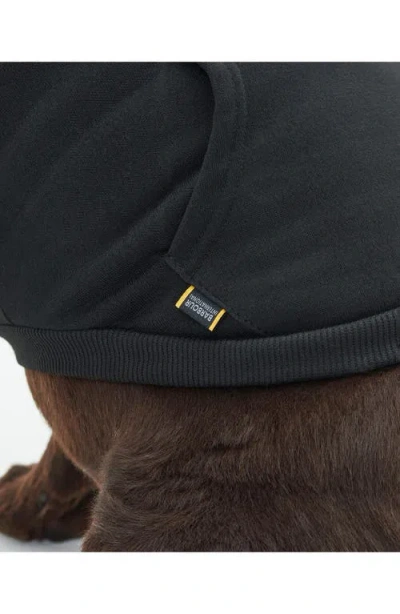 Barbour Logo Print Cotton Jersey Dog Hoodie