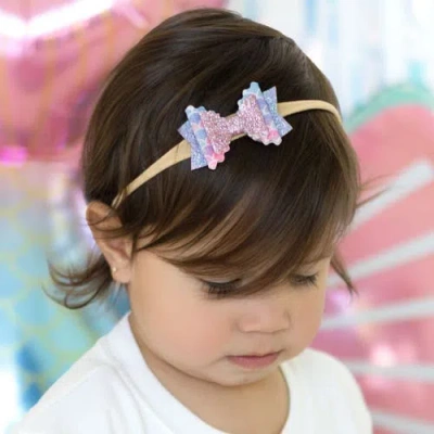 Sweet Wink Sparkling Mermaid Bow Baby Headband