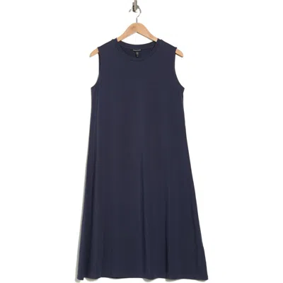 Eileen Fisher Jersey Shift Dress In Blue