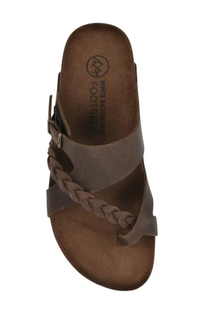 White Mountain Footwear Braided Strappy Slide Sandal
