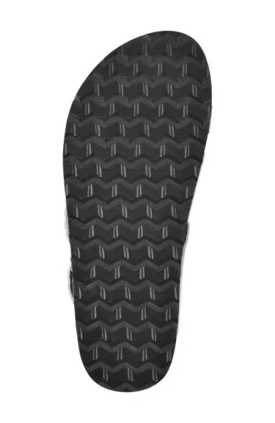 White Mountain Footwear Braided Strappy Slide Sandal