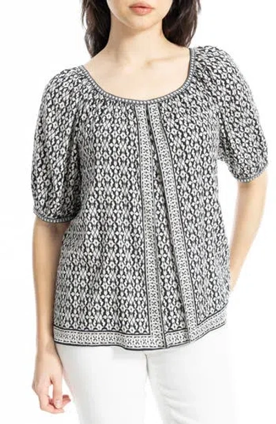 Max Studio Puff Sleeve Top