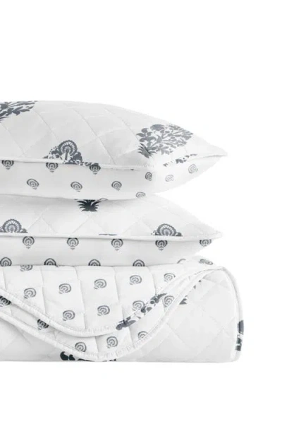 Homespun Pattern Reversible Quilt & Sham Set