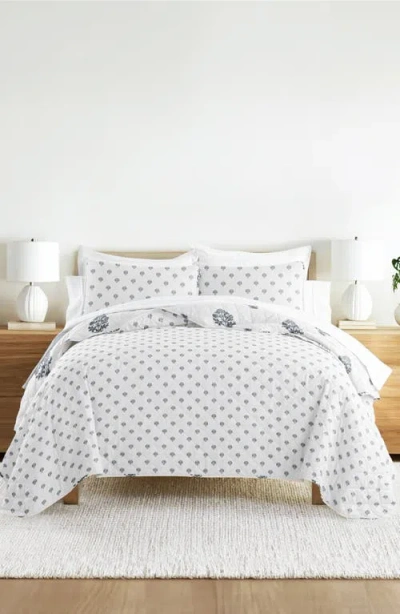 Homespun Pattern Reversible Quilt & Sham Set