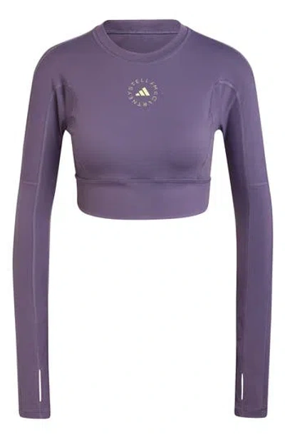 Adidas By Stella Mccartney Tst Long Sleeve Yoga Crop Top