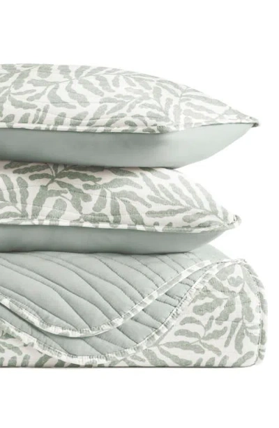 Homespun Pattern Reversible Quilt & Sham Set