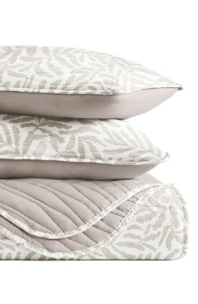 Homespun Pattern Reversible Quilt & Sham Set