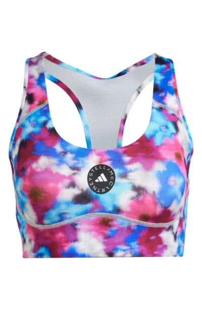 Adidas By Stella Mccartney Truepace Floral Sports Bra In Multi