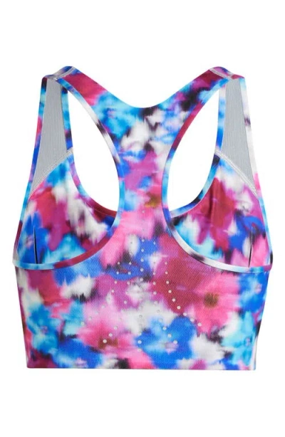 Adidas By Stella Mccartney Truepace Floral Sports Bra In Multi