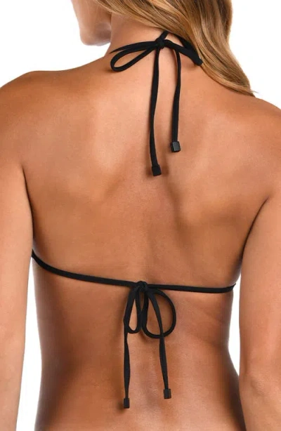 L Agence L'agence Annabelle Shine Triangle Bikini Top