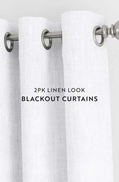 Homespun Set Of 2 Blackout Curtain Panels