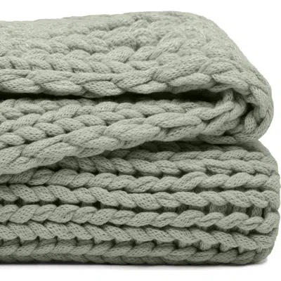 Homespun Chunky Knit Throw Blanket