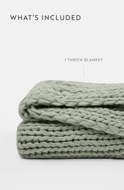 Homespun Chunky Knit Throw Blanket