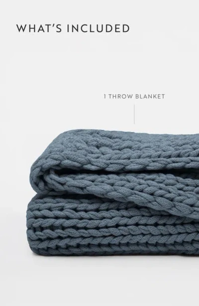 Homespun Chunky Knit Throw Blanket