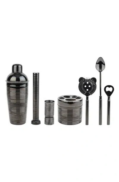 French Home 7-piece Cocktail Bar Set In Gray