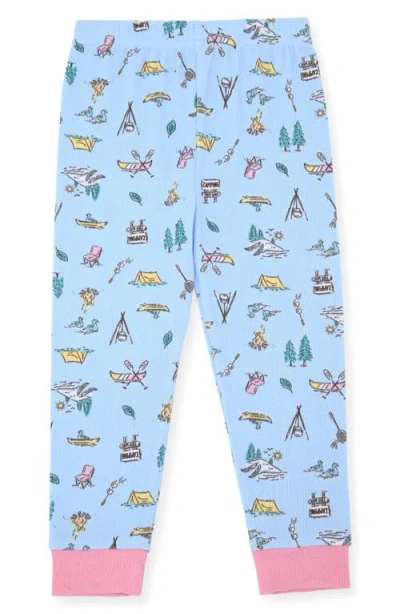 Sleep On It Fitted Two-piece Pajamas & Socks Set In Blue