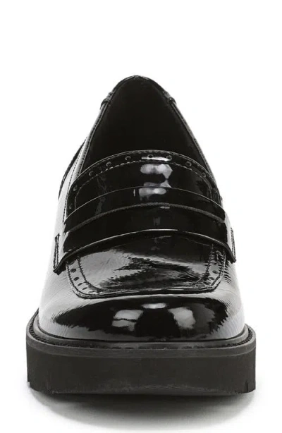 Naturalizer Darry Luxe Patent Platform Loafer In Black