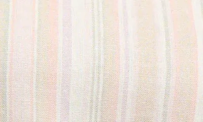 Ellen Tracy Round Neck Button Detail Linen Blend Top