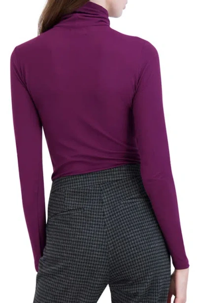 Ookie & Lala Turtleneck Bodysuit In Purple