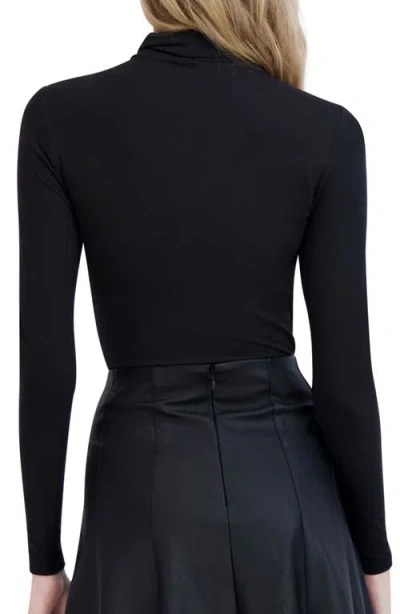 Ookie & Lala Turtleneck Bodysuit In Black